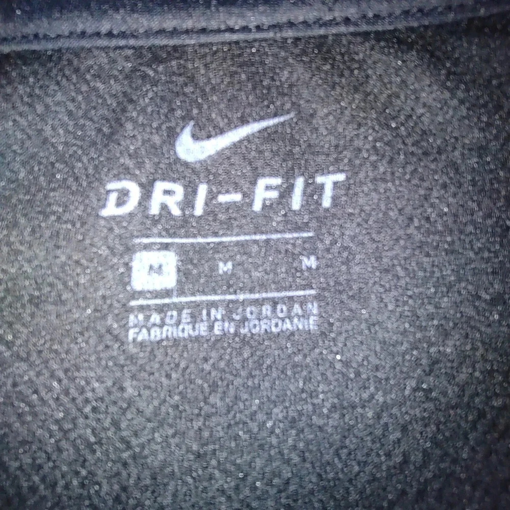 Nike Pullover Mens M Black‎ Dri-FIT Quarter Zip Long Sleeve Training Top Heather